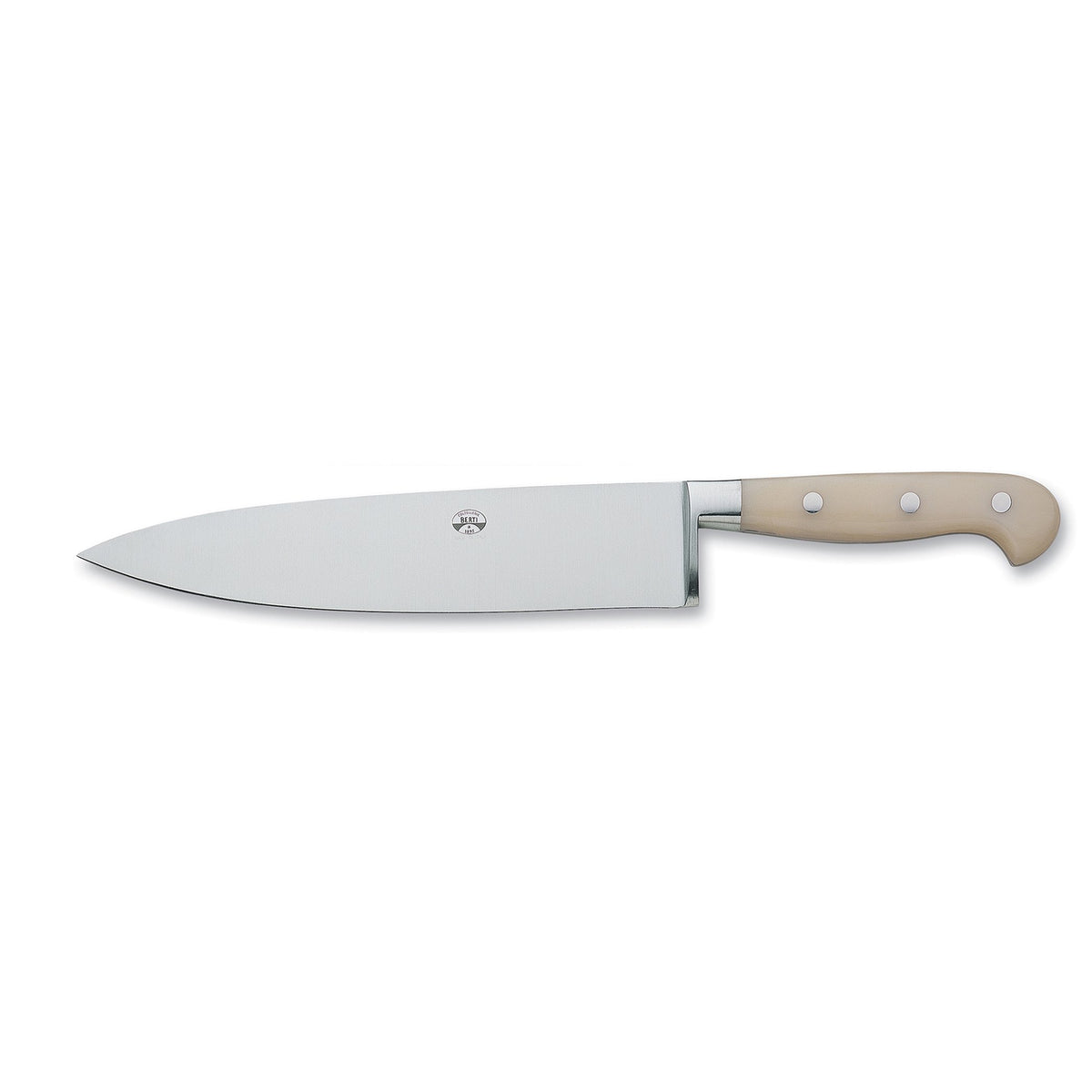 Chef's Knife Red Handle Forgiato Insieme Berti 