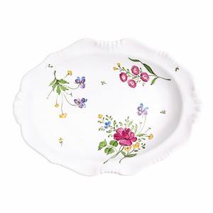 Picardie Florale Medium Oval Dish