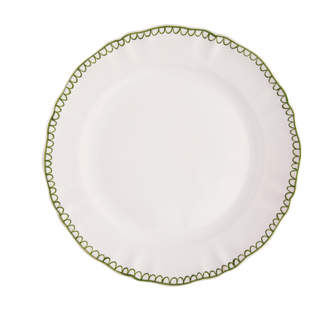 Bouclette Sage Dinner Plate, Set of 2