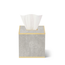 Load image into Gallery viewer, Classic Shagreen Cream Tissue Box Cover