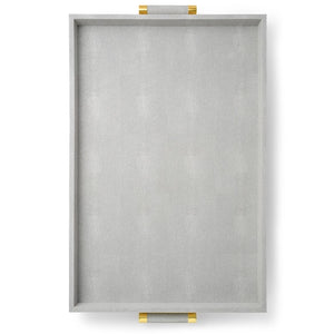 Classic Shagreen Dove Butler Tray