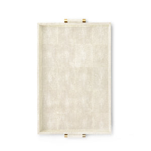 Classic Shagreen Cream Butler Tray