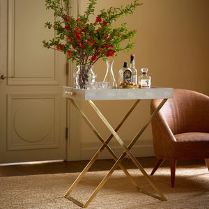 Classic Shagreen Cream Butler Tray