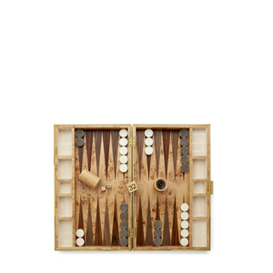 Shagreen Chocolate Backgammon Set