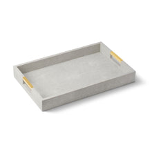 Load image into Gallery viewer, Modern Shagreen Cream Desk Tray