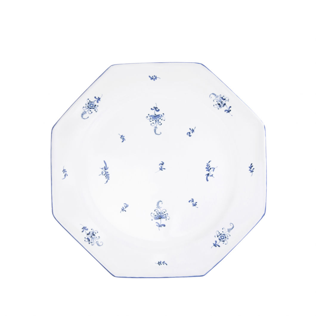 Brindille Bleu Moustiers Salad Plate, Set of 2