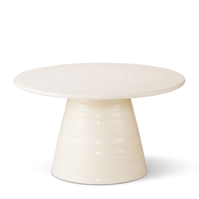 Alette Cream Tall Serving Pedestal