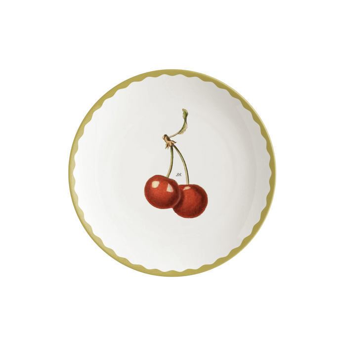 Cabinet de Curiosités Cerise Fruit Plate, Set of 6