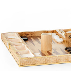 Colette Cane Backgammon Set