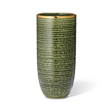 Load image into Gallery viewer, Calinda Forest Green Moon Vase