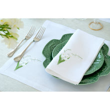 Load image into Gallery viewer, Lily of the Valley Green Napkin, Set of 4