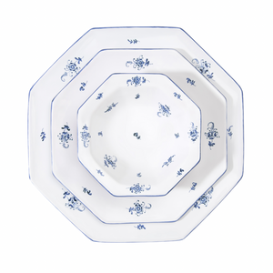 Brindille Bleu Moustiers Dinner Plate, Set of 2