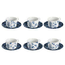 Load image into Gallery viewer, Garden Of Eden Tea Cup &amp; Saucer, Set of 6