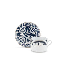 Load image into Gallery viewer, Labirinto Zaffiro Tea Cup &amp; Saucer, Set of 2