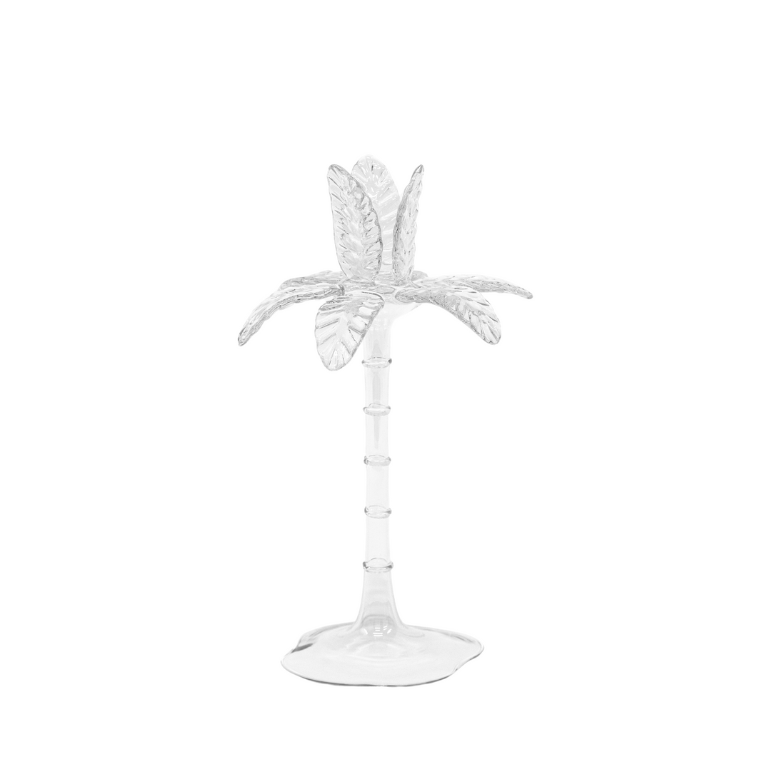 Las Palmas Clear Large Candle Holder