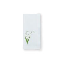 Load image into Gallery viewer, Lily of the Valley Green Napkin, Set of 4