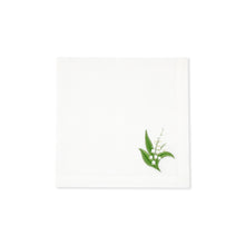 Load image into Gallery viewer, Lily of the Valley Green Napkin, Set of 4