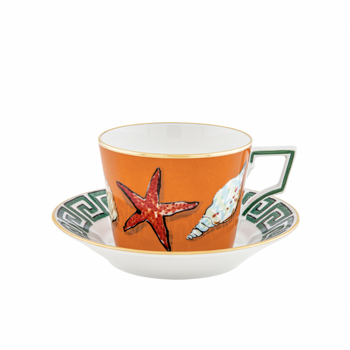 Il Viaggio Di Nettuno Tea Cup & Saucer, Set of 2