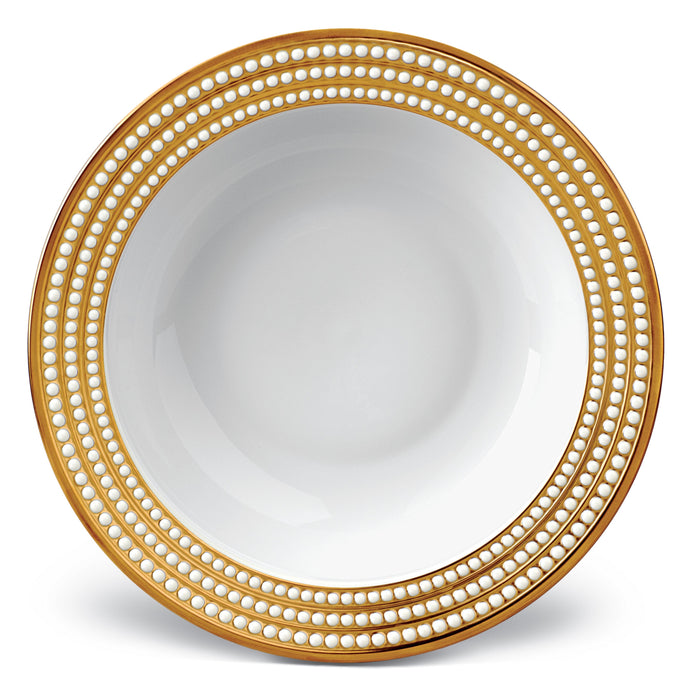 Perlee Gold Rimmed Serving Bowl