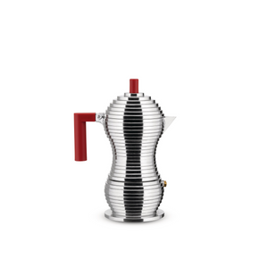 Pulcina Red Espresso Coffee Maker Alessi