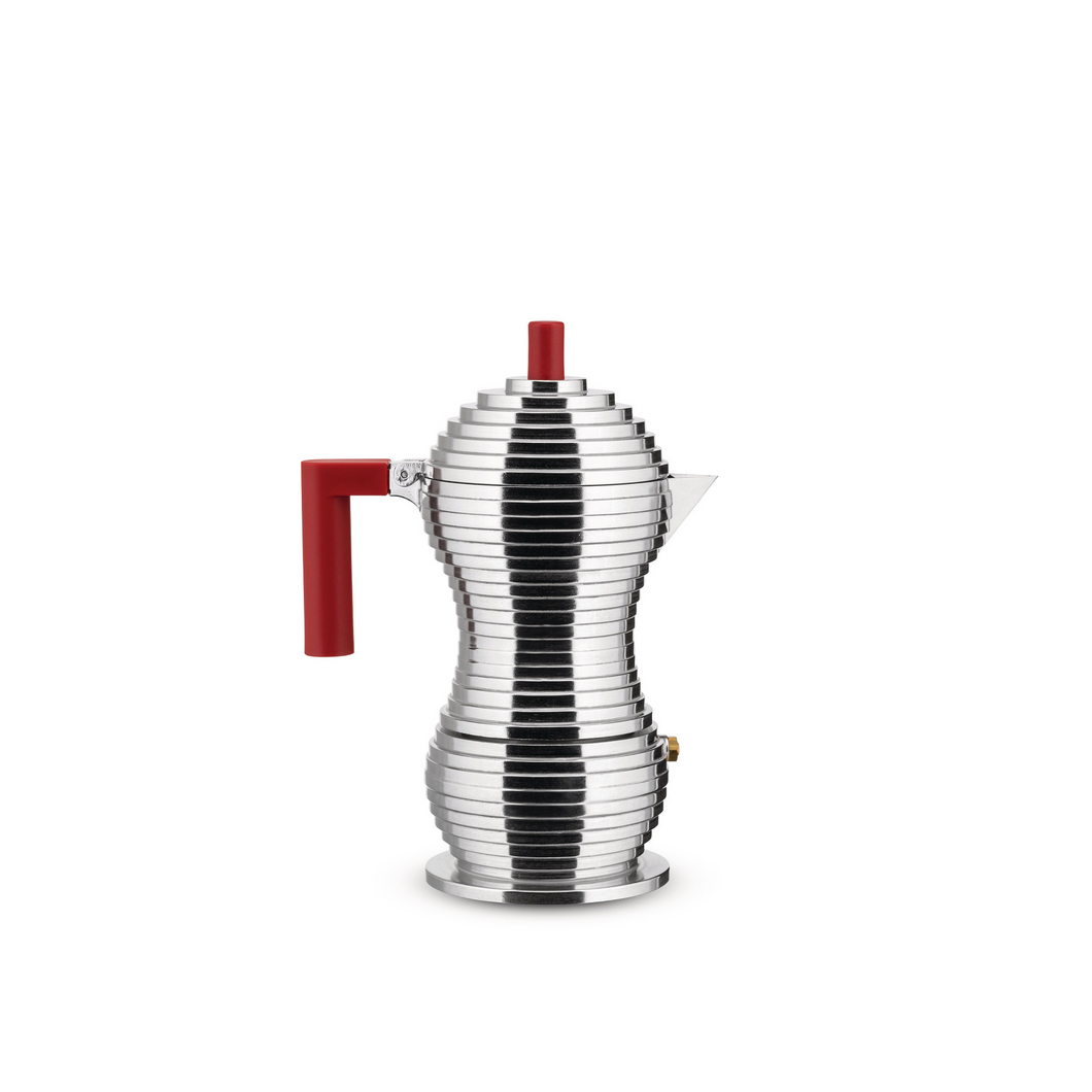 Pulcina Red Espresso Coffee Maker Alessi