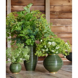 Calinda Forest Green Tall Vase