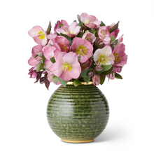 Load image into Gallery viewer, Calinda Forest Green Moon Vase