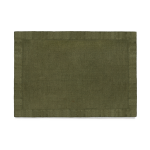 Linen Sateen Olive Tablecloth