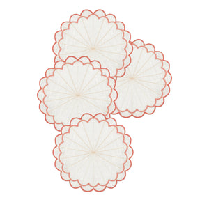 Escamas Coral Coaster, Set of 4