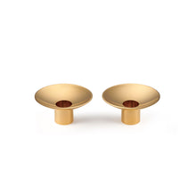 Load image into Gallery viewer, Evelina Gold Candleholders, Set of 2