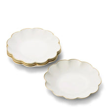 Load image into Gallery viewer, Scalloped Appetizer Plates, Set of 4