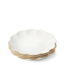 Load image into Gallery viewer, Scalloped Appetizer Plates, Set of 4