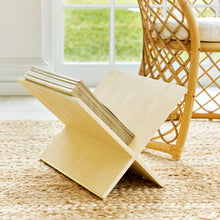 Load image into Gallery viewer, Shagreen Cream Magazine Rack