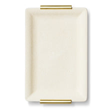 Load image into Gallery viewer, Shagreen Cream Vanity Tray