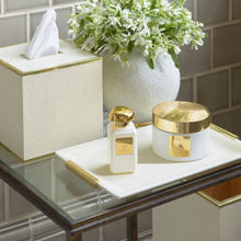 Load image into Gallery viewer, Shagreen Cream Vanity Tray