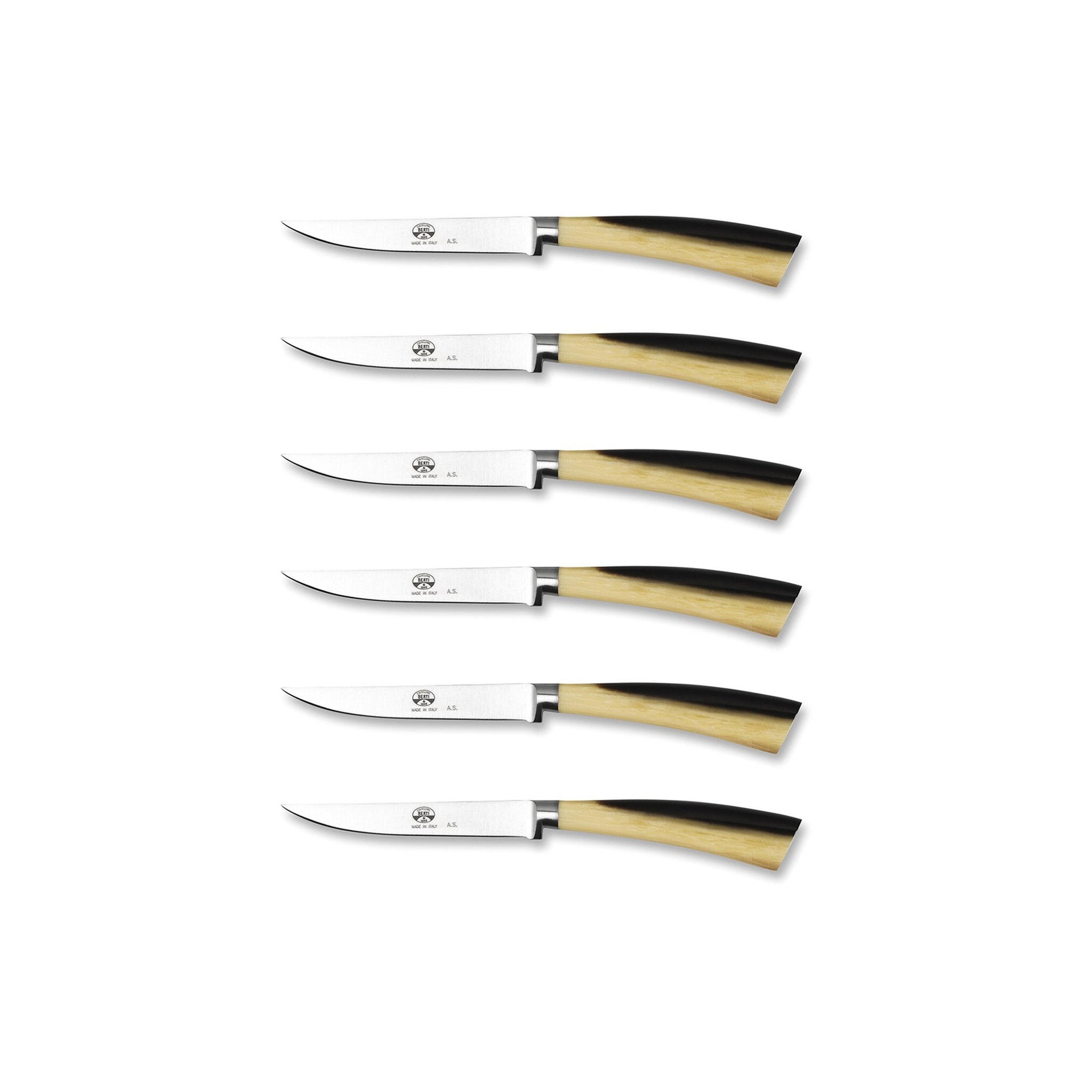 Coltellerie Berti Hand Forged Plenum Steak Knives Set of 6 - Cornotech