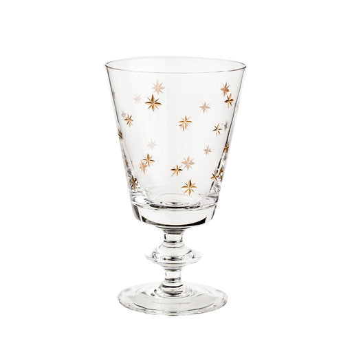 Star Wine Glass, Etched Crystal