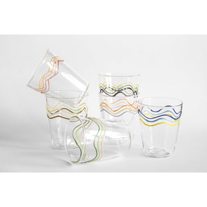 Squiggle Water Glasses, Set of 6 – Collecto